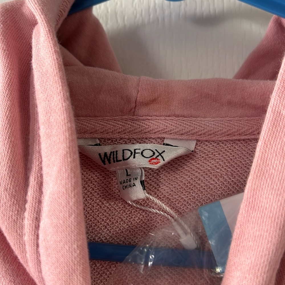 🎉HP🎊🆕NWT Pink Size Large WildFox Tie-Dye Hoodie - Picture 3 of 7